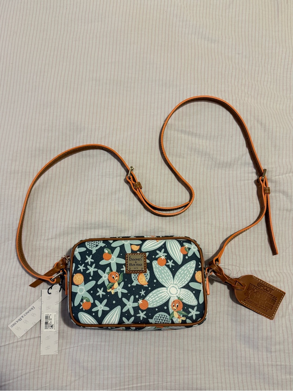 Dooney & Bourke 2024 Epcot Flower and Garden Orange Bird Crossbody